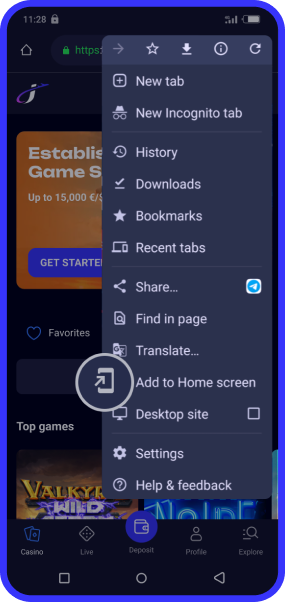 Jet4Bet App Screenshot - Games