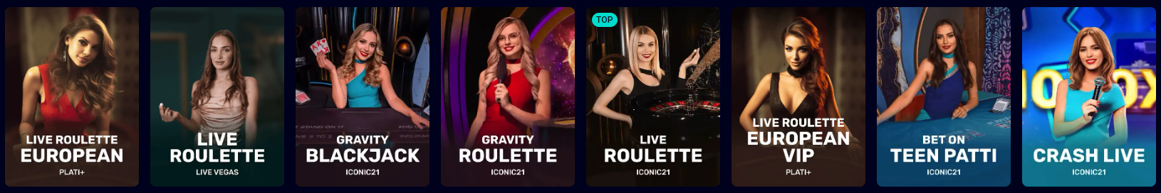 Live casino games at Jet4Bet